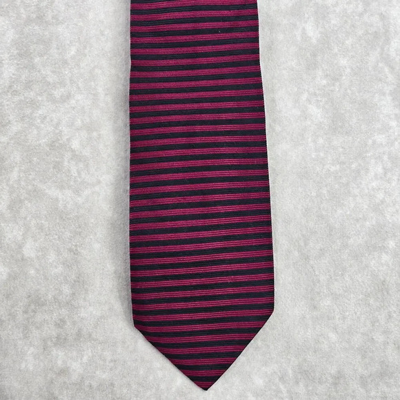 Brooks Brothers USA Striped Executive Repp Purple Blue Silk Men's Neck Tie - Picture 1 of 5